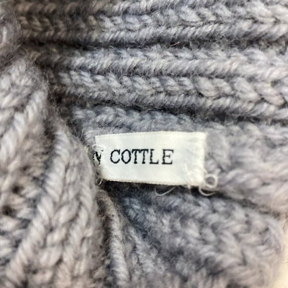 Cottle Grey Ribbed knit cap hat beanie​ - Picture 9 of 9